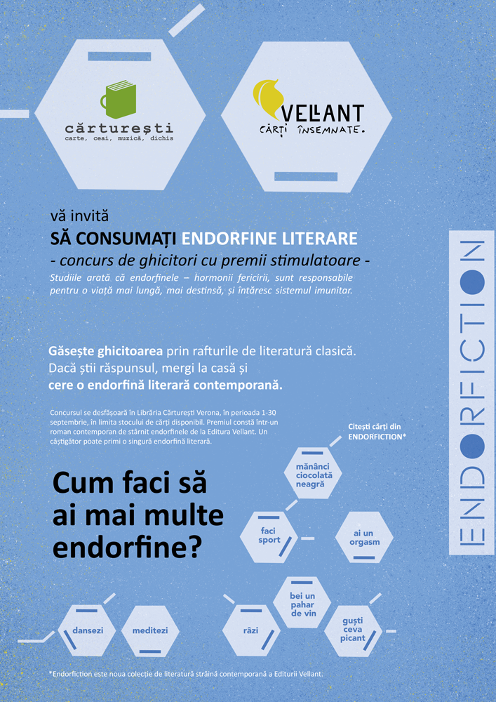 Cărturești și Vellant te invită să consumi endorfine literare