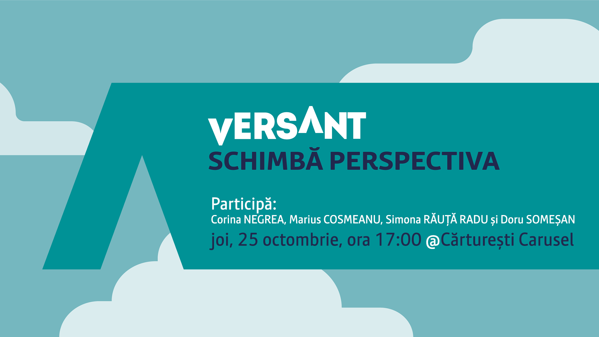 lansare VERSANT și discuție despre rolul literaturii științifice / joi, 25 octombrie, h17